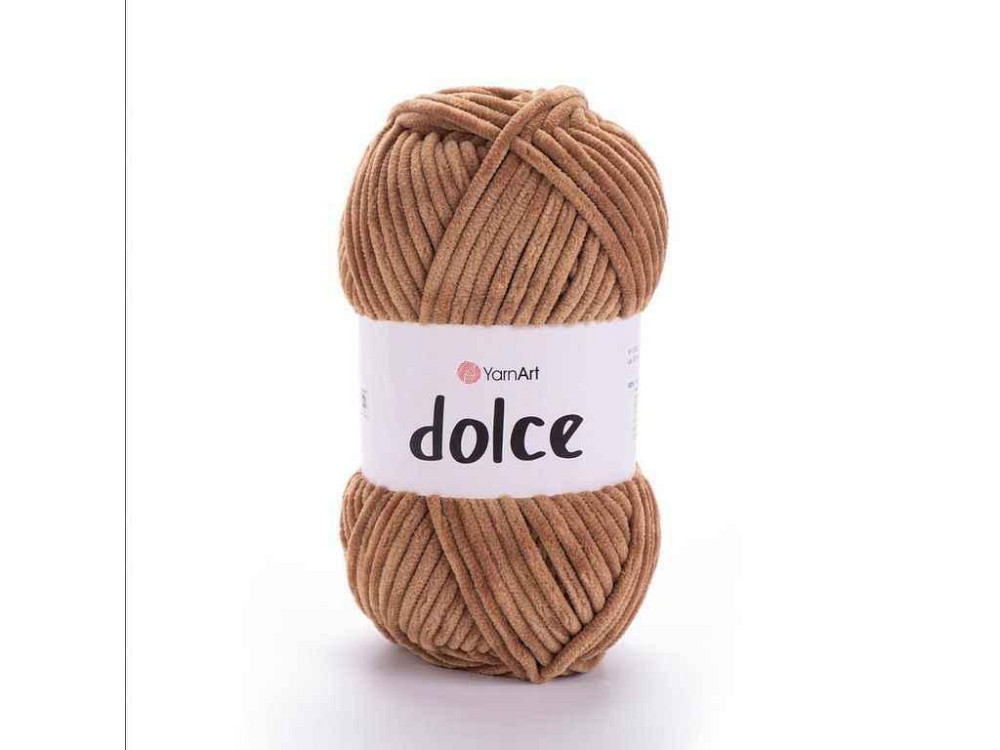 Пряжа Dolce коричневый 100% микрополиэстр 120м 100г 5шт/уп 765 ТМ YarnArt Киев - изображение 1
