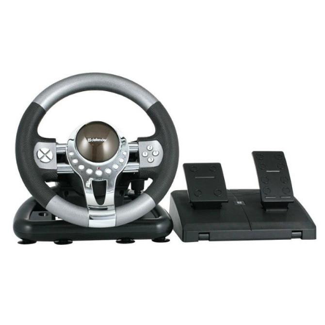 Ігрове кермо Defender Forsage GTR USB 12 кнопок Маніпулятор для ігор Вінниця - фото 2