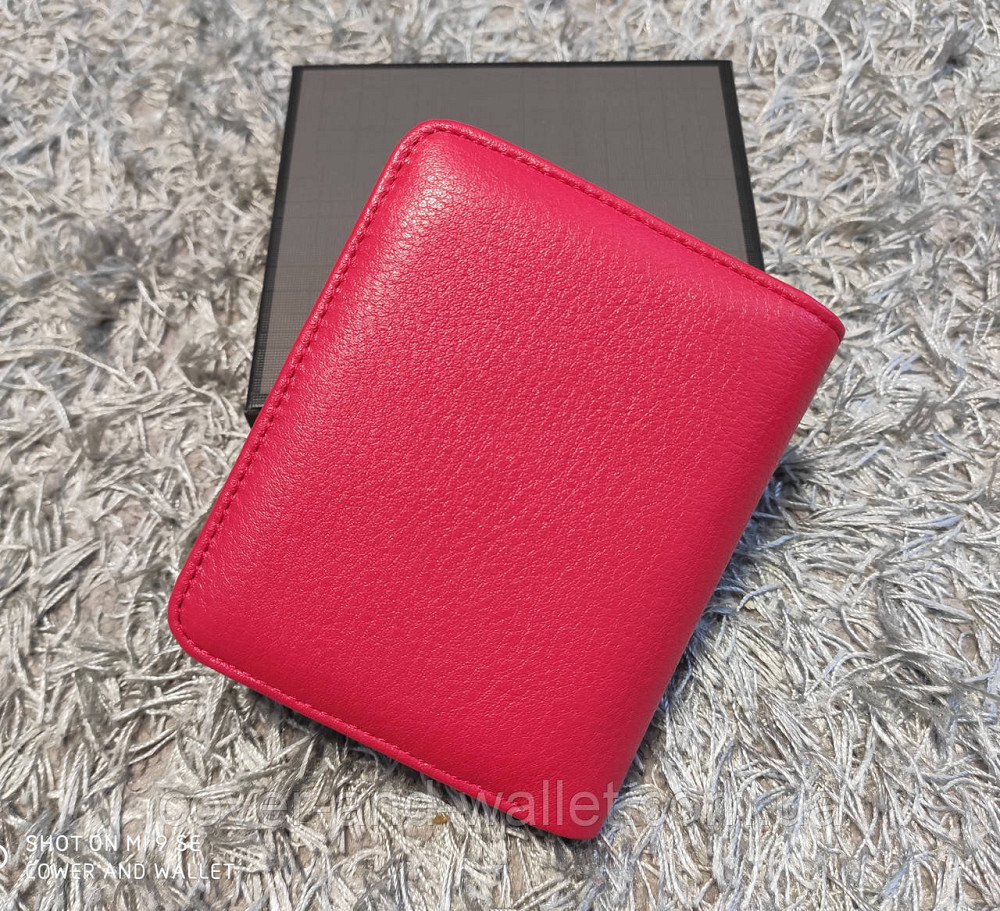 Стильний компактний жіночий гаманець з натуральної шкіри червоного кольору Helen Verde Київ - фото 7