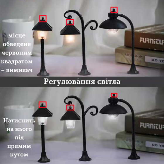 Декоративный фонарь с LED подсветкой для флорариума мини-сада вазона моссариума микроландшафта моделирования Квадратный прямой светильник Одесса