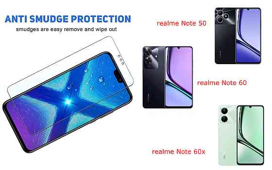 Защитное стекло NeoGlass для realme Note 50, Note 60, Note 60x – ультрапрозрачное и устойчивое Киев