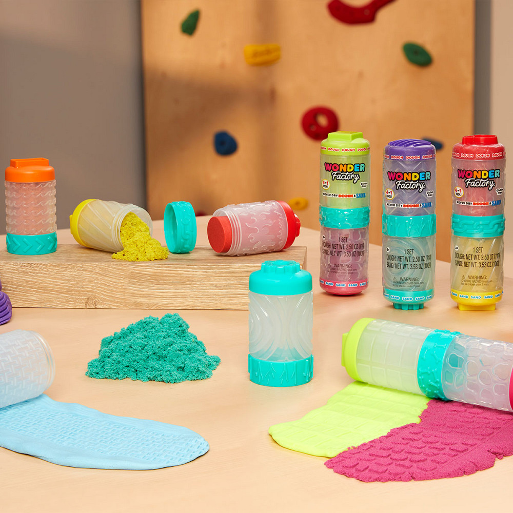 Набір для ліплення 2-В-1 Wonder Factory – Яскравий старт: маса для ліплення і пісок Дніпро - фото 7
