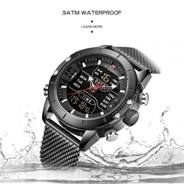 Мужские наручные часы Naviforce Tesla Black NF9153 Винница - изображение 7