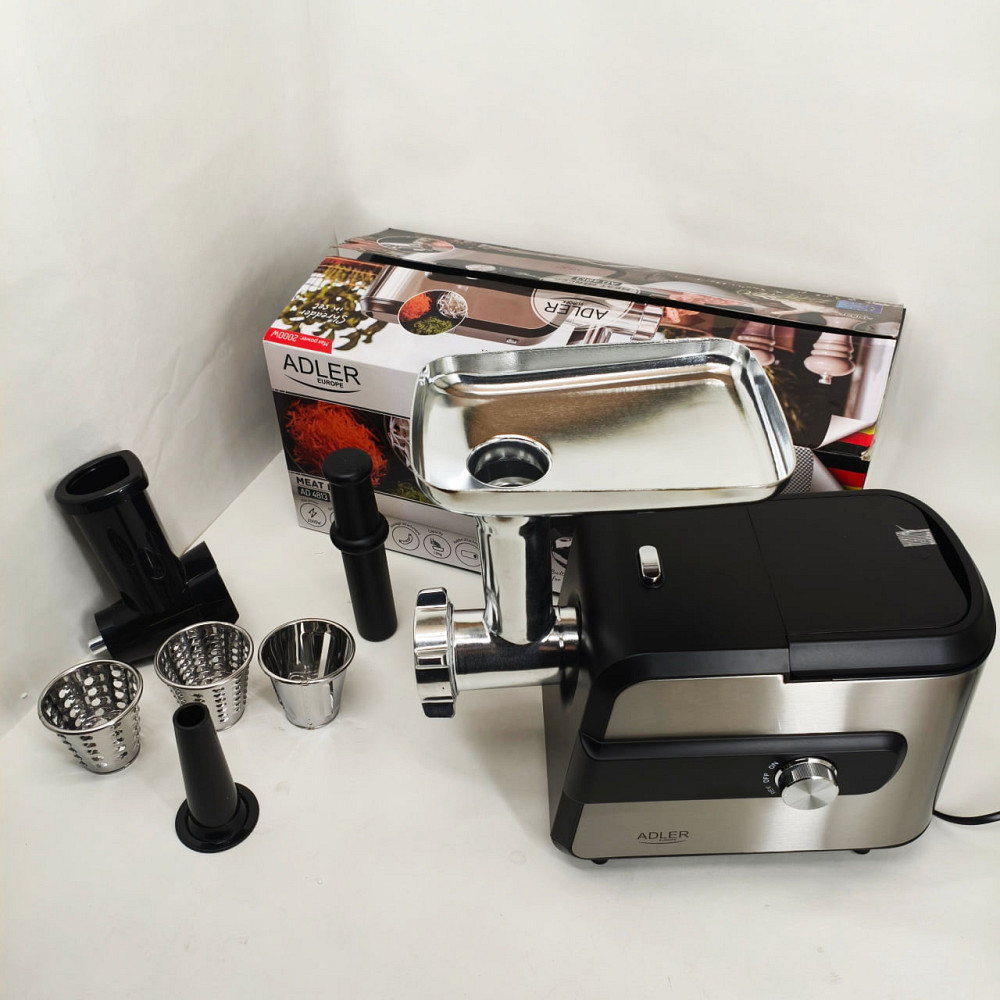 М'ясорубки з шинковкою Adler AD 4813 2000Вт, Електрична м'ясорубка насадка для приготування ковбас CX-64 Львів - фото 13