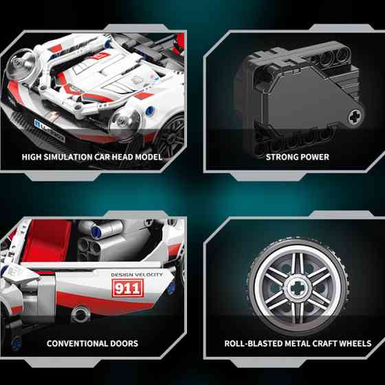 Конструктор Lele Brother PORSCHE 911 RSR 540 деталей совместимый с lego лего Киев