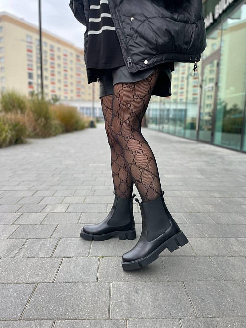 BIZONI Ботинки BIZONI черные натуральная кожа зима высота 13 см размер 36-41 (5646) Коломыя - изображение 1