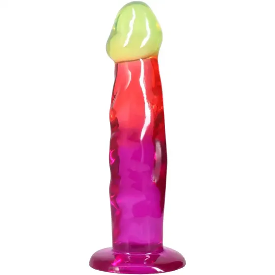 Дилдо Doc Johnson Crystal Jellies - 7.5 Inch Classic Dong - Rainbow Львів