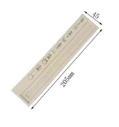 Молд кондитерський Блискавка 205 на 45 мм білий Київ