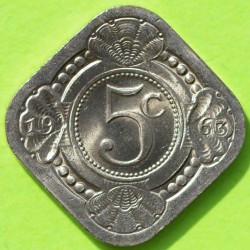 Нідерландські Антіли 5 центів 1957,63 рік Полтава - фото 1