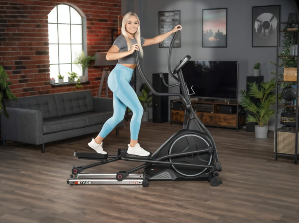 Орбітрек Hop-Sport HS-160CF Stage електромагнітний сірий Київ - фото 7