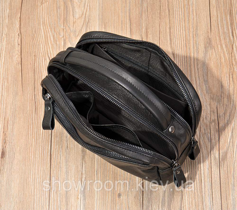Мужская кожаная барсетка Leather Collection (9074) Киев - изображение 4