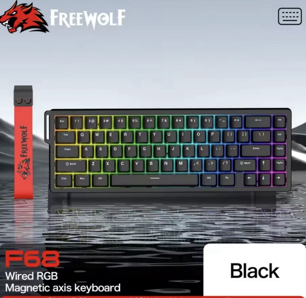 Магнітна клавіатура білих свічок | freewolf f68 | 8K Харків - фото 5