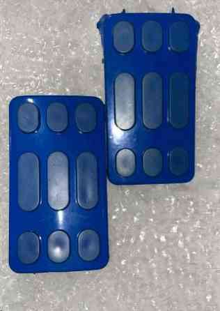 Гумки підніжок водія Delta (сині, метал-сині) EVO Київ