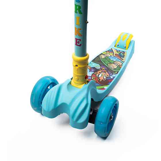 Самокат детский трехколесный складной iTrike Maxi JR 3-060-11-BL с подсветкой колес Розовый Каменец-Подольский