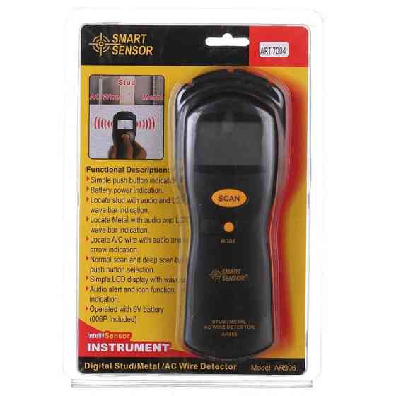 Шукач прихованої проводки та металу AR 906, детектор, індикатор, EZ-313 шукач, сканер Київ