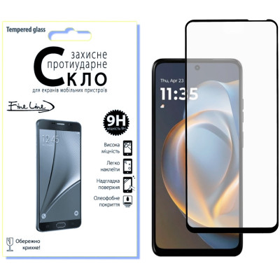 Стекло защитное Fine Line Full Glue Motorola G05 Black (FL-TGFG-396) Винница - изображение 1