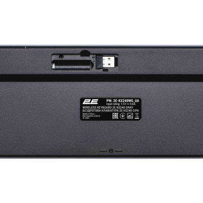 Комплект 2E MK440 Wireless/Bluetooth UA Black/Grey (2E-MK440WBGR_UA) Винница - изображение 10
