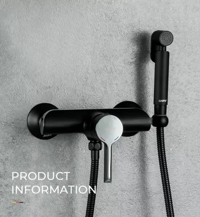 Гігієнічний душ із змішувачем GAPPO G2003-6 чорний/хром Київ