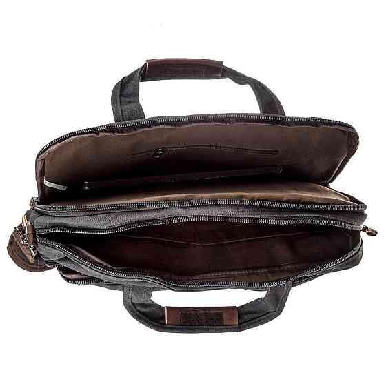 Сумка текстильна для ноутбука Vintage 20182 Чорна Київ