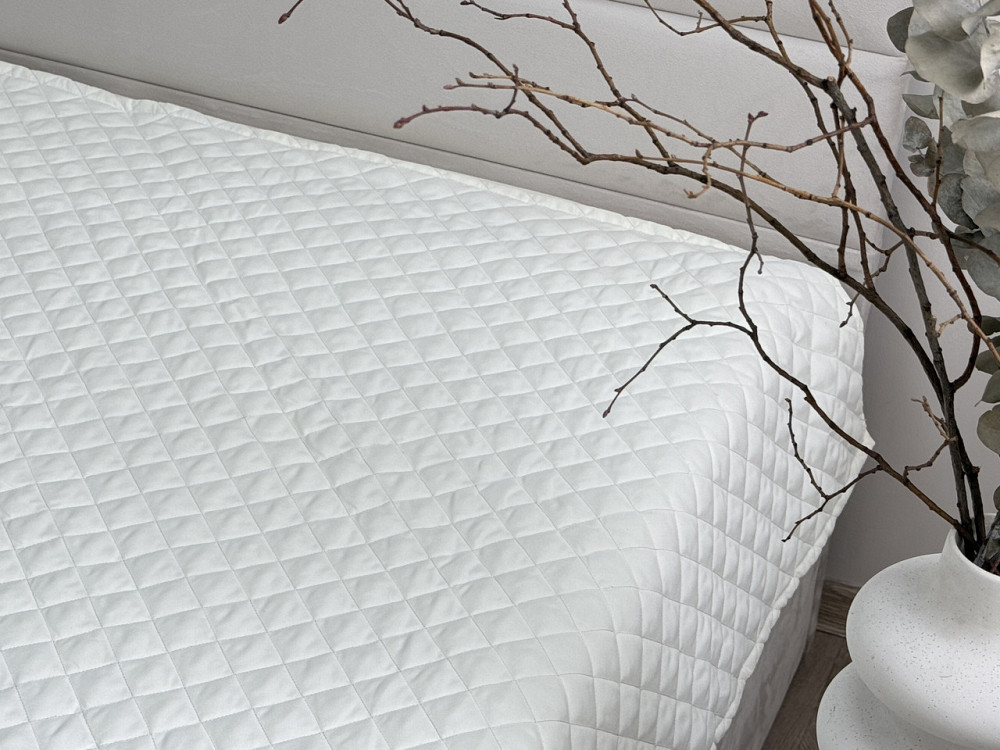 Ecotton Покривало Ecotton 200х220 см антиалергенне з полісатину молочного кольору Cream White Коломия - фото 2