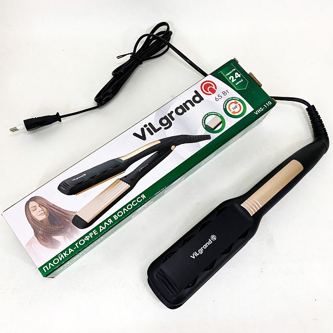 Выравнивающий утюжок для волос ViLgrand VHS-110 65 Вт, Топ выпрямитель для волос Щипцы HI-13 Львов - изображение 6