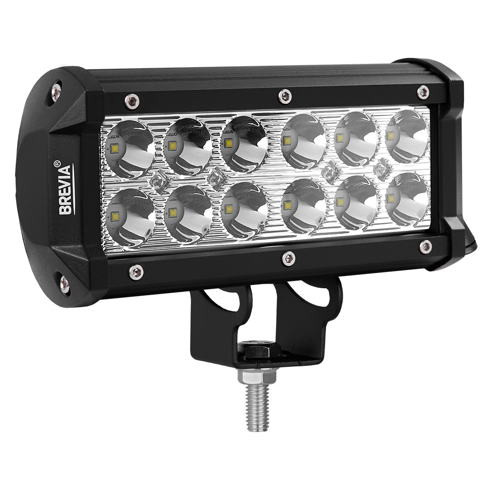 Фара светодиодная Brevia Cree Spot 10-30V, 36W (12x3W), 3000Lm, 1шт Львов - изображение 1
