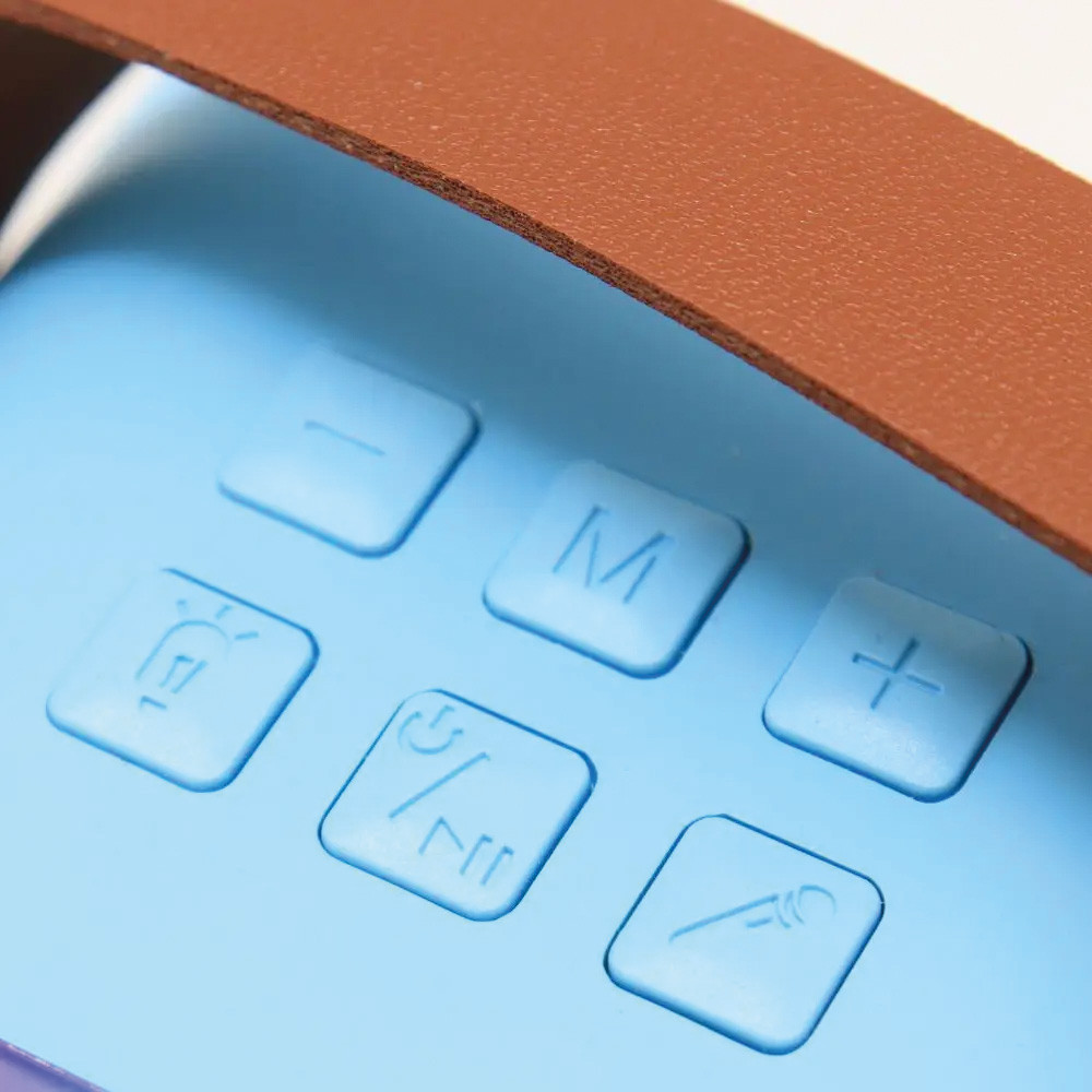 Дитяче караоке з 2 мікрофонами К12 / Портативна колонка з RGB підсвічуванням / Бездротове міні-караоке Київ - фото 8