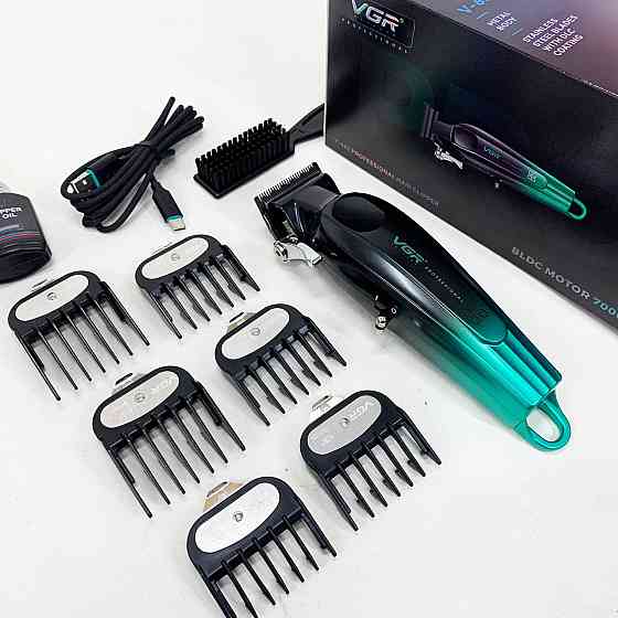 Машинка для стрижки з насадками бездротова VGR, Машинка для окантовки акумуляторна OB-65 Львів