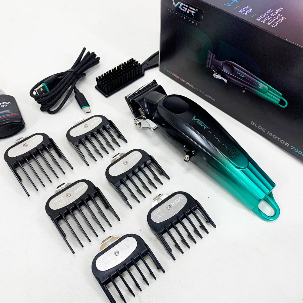 Машинка для стрижки з насадками бездротова VGR, Машинка для окантовки акумуляторна OB-65 Львів - фото 5