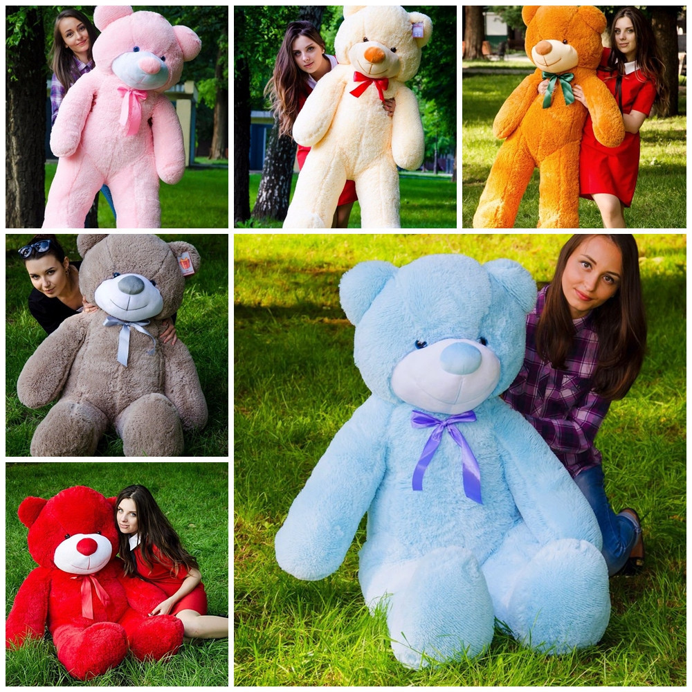 Плюшевий ведмедик М'яка іграшка Рафаель 140 см Білий Тернопіль - фото 5