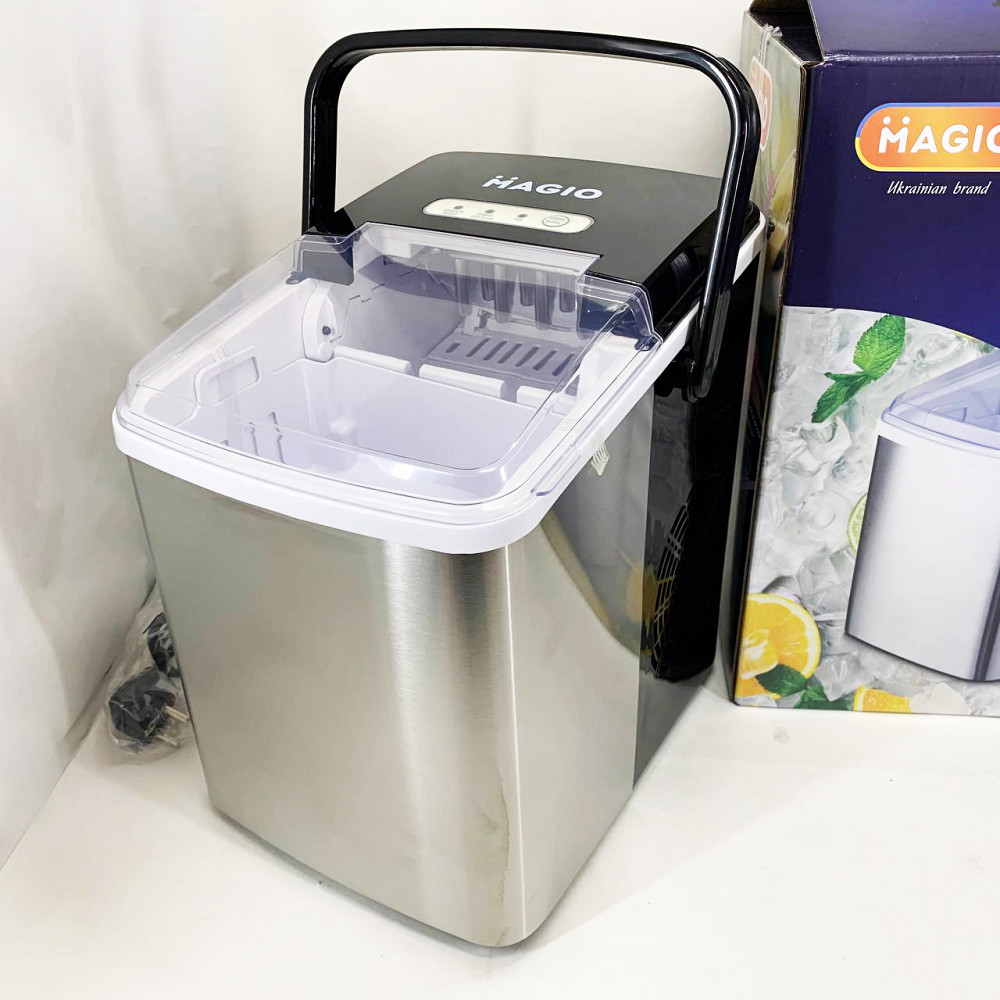 Машина для производства гранулированного льда Magio MG-990 120 Вт 12 кг, Генератор кубикового льда ZQ-60 Львов - изображение 6