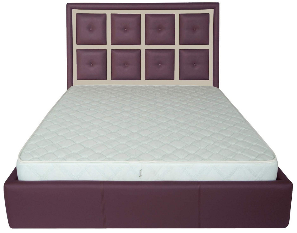 Ліжко Двоспальне Windsor Comfort 180 х 190 см Fly 2216/2207 З підйомним механізмом та нішою для білизни Фіолетово-бежевий Дніпро - фото 8