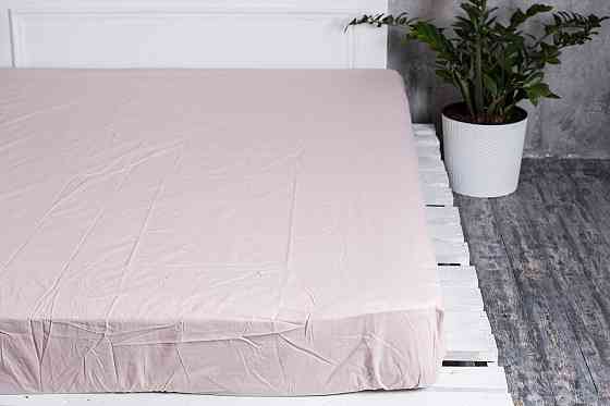 Ecotton Простирадло на резинці Ecotton 140х200 см однотонне кремовий Парфе Коломия