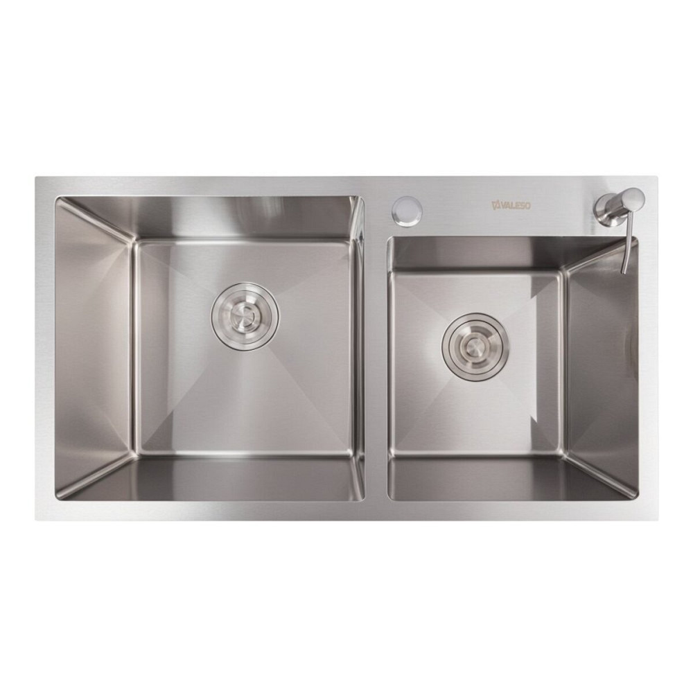 VALESO Кухонна мийка 78*43 нержавійка на дві чаші VALESO Handmade (3.0/0.8) Коломыя - изображение 1