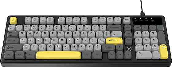 Клавіатура Ajazz AF98 Black USB-C Black Gray Yellow (AF98-BGY) ( 15846 ) Харків