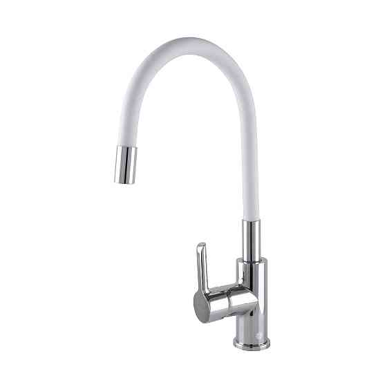 Змішувач для кухні DOMINO PRESTIGE DPS-203SLR-WHITE Тернопіль