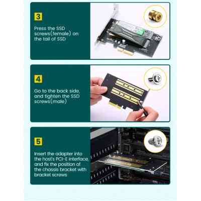 Контролер Ugreen PCI-E 3.0 for SSD M.2 NVMe + M.2 NGFF CM302 (70504) Вінниця