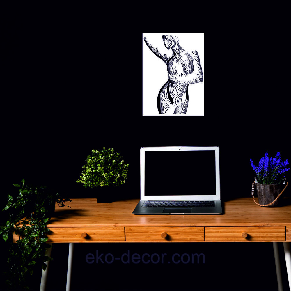 Декоративное настенное Панно «Женское тело», Декор на стену 90*66 см, Белый Киев - изображение 6
