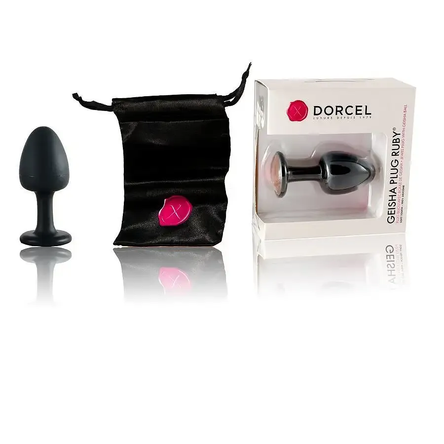 Анальна пробка Dorcel Geisha Plug Ruby M з кулькою всередині, створює вібрації, макс. діаметр 3,2см Львів - фото 3