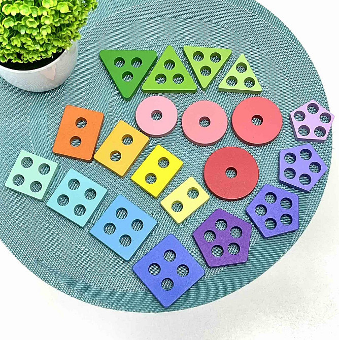 Дошка логічна WToys сортер геометричні фігури фрукти магнітна гра рибалка (68379) Чернігів - фото 4