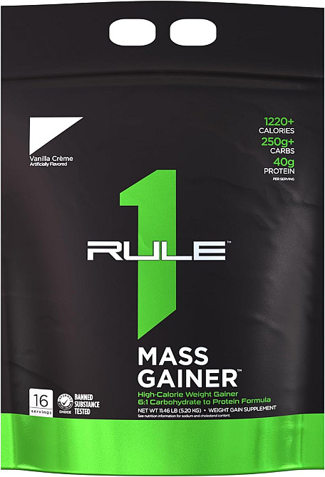 Гейнер Rule One Mass Gainer 5.25 kg (Vanilla Creme) Луцьк - фото 1