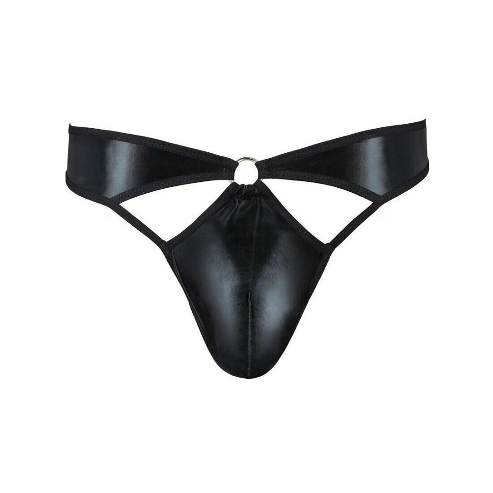 Мужские стринги Passion 033 THONG PAUL XXL/XXXL Black, под латекс Sex Aura Киев - изображение 5