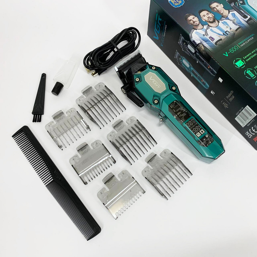 Тример для стрижки акумуляторний професійний VGR V-600, Машинка для стрижки волосся бездротова DO-92 Львів - фото 16