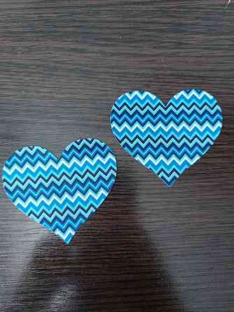 Стікіні на груди Сердечка 8 см різнобарвний Київ