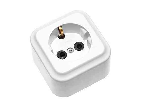 Рукоять 1 гнездо белая 16A IP20 ТМ ЭМР-2009 Киев