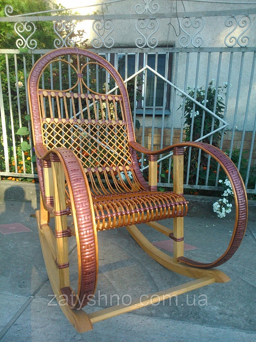 Плетена гойдалка з підлокітниками Київ - фото 7