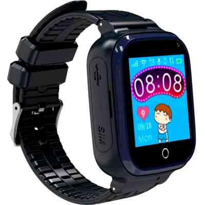 Смарт-часы Gelius Pro GP-PK007 (Ocean) Black Kids smart watch with GPS tracker (Pro GP-PK007 (Ocean) Black) Винница