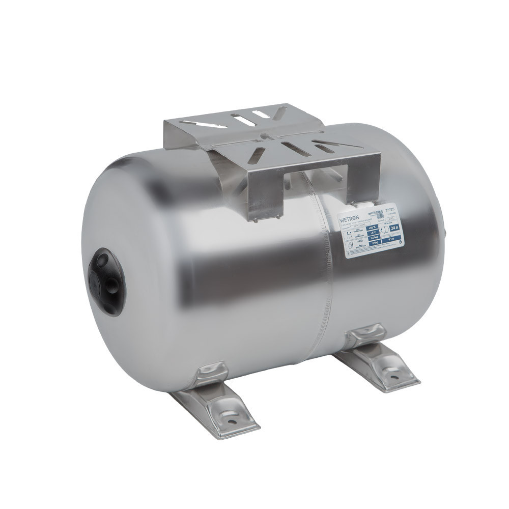 Гідроакумулятор горизонтальний 24л (нерж) WETRON HTw24SS (779211) Рівне - фото 5