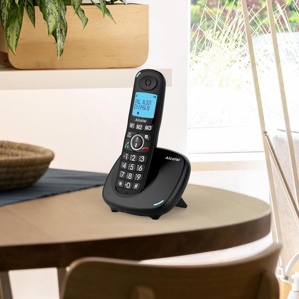 Радиотелефон Alcatel DECT XL535 черный цифровой дисплей блокировка вызовов до 100 номеров громкая связь Киев - изображение 2