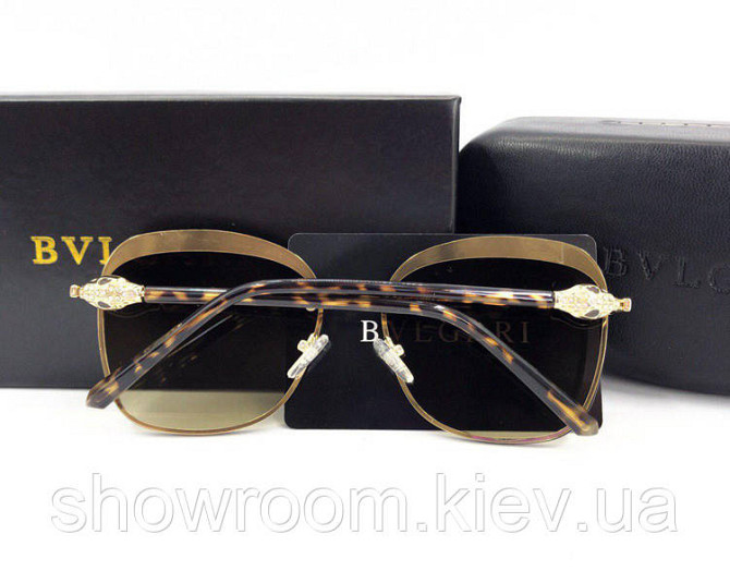 Женские брендовые солнцезащитные очки (0212) brown Киев - изображение 2